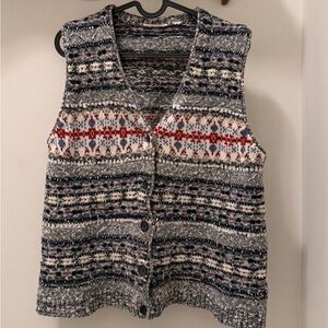 Patterned Knit Vest